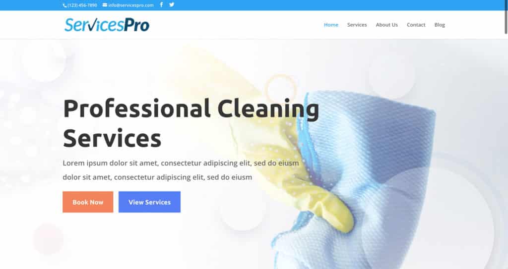Cleaning Service Website